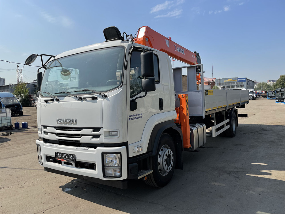 ISUZU FVR34UL-S (18т) С КМУ HANGIL 976 (8,0т) БОРТ 8,0×2,5×0,6м